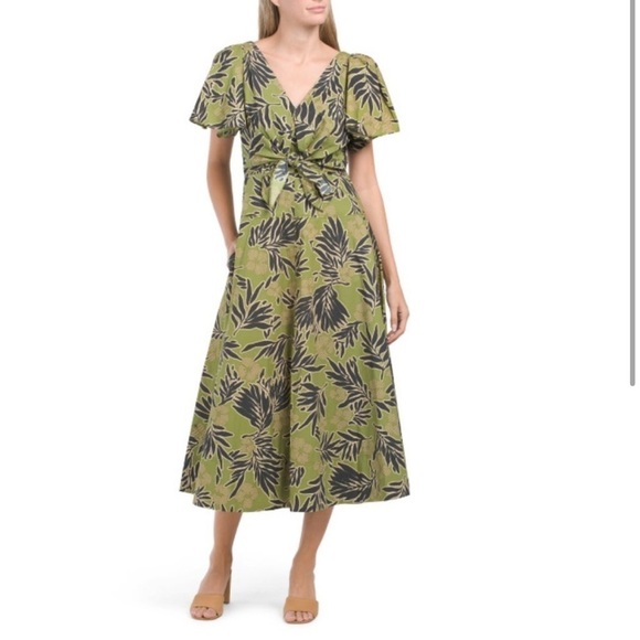 NWT TANYA TAYLOR Avocado Lonna Floral Maxi Dress
